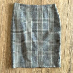 Plaid Pencil Skirt
